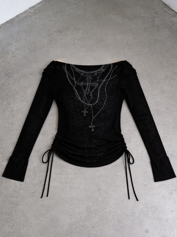 Cross Knit Long Sleeve