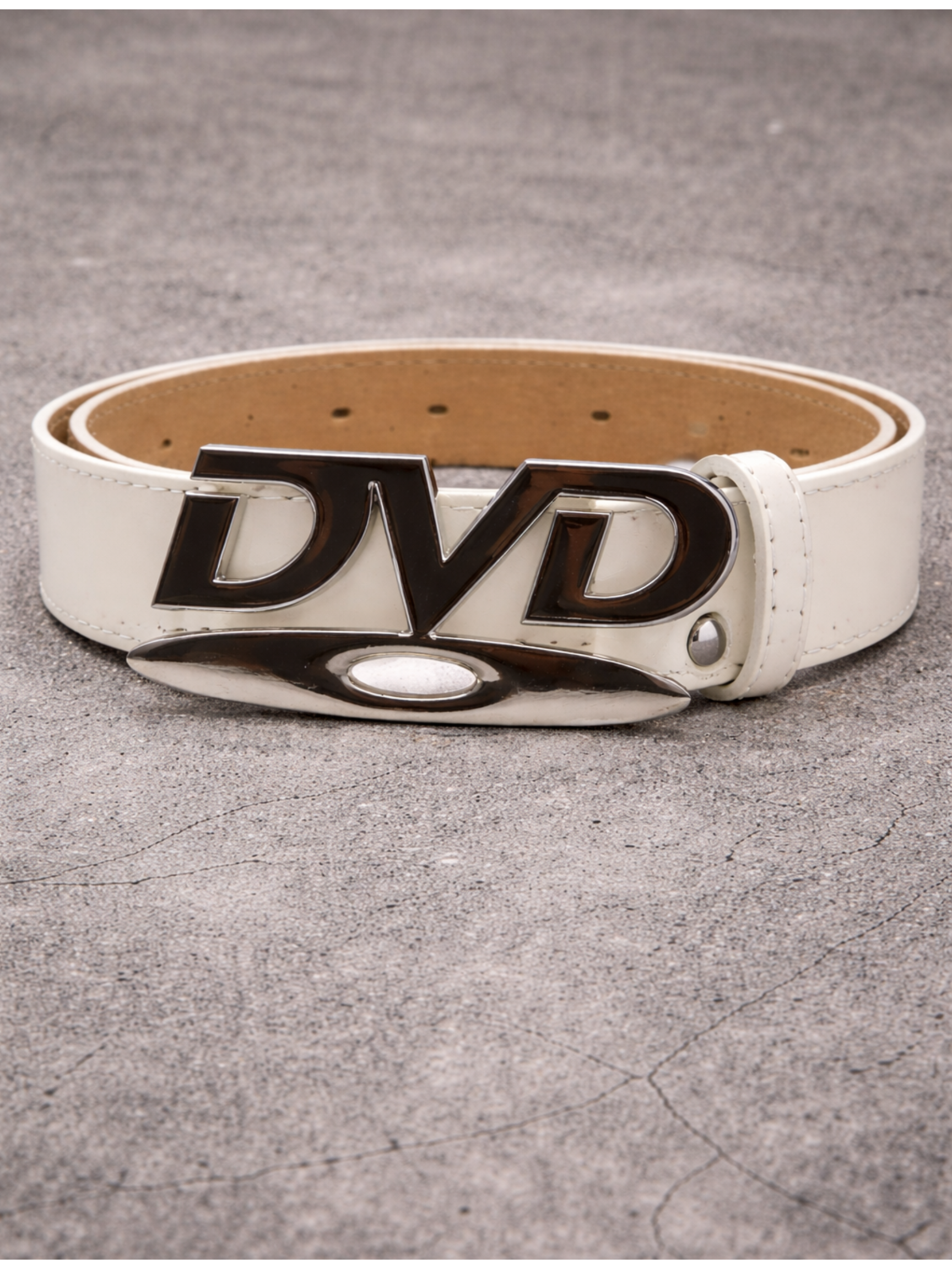 White DVD Belt