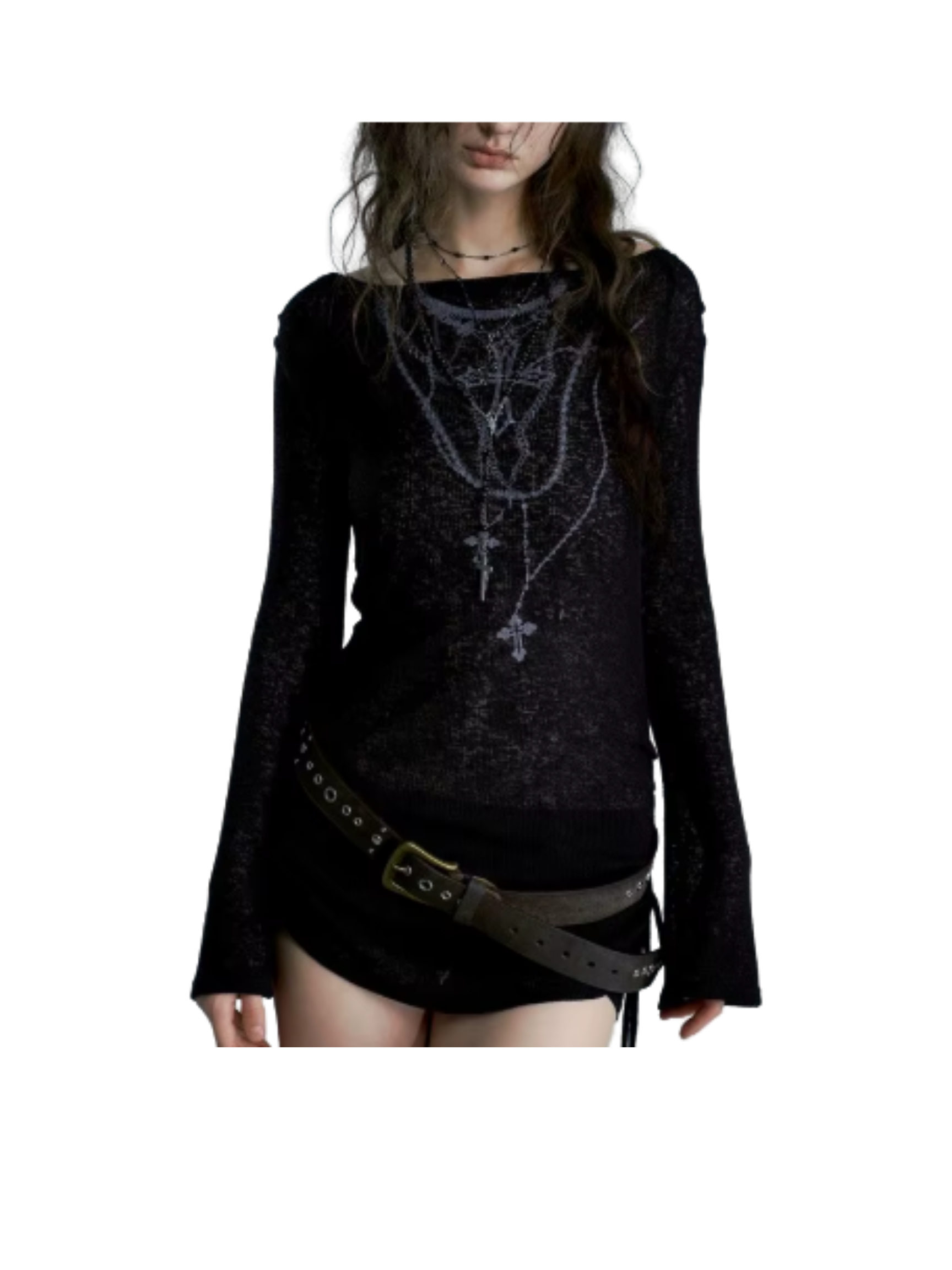 Cross Knit Long Sleeve