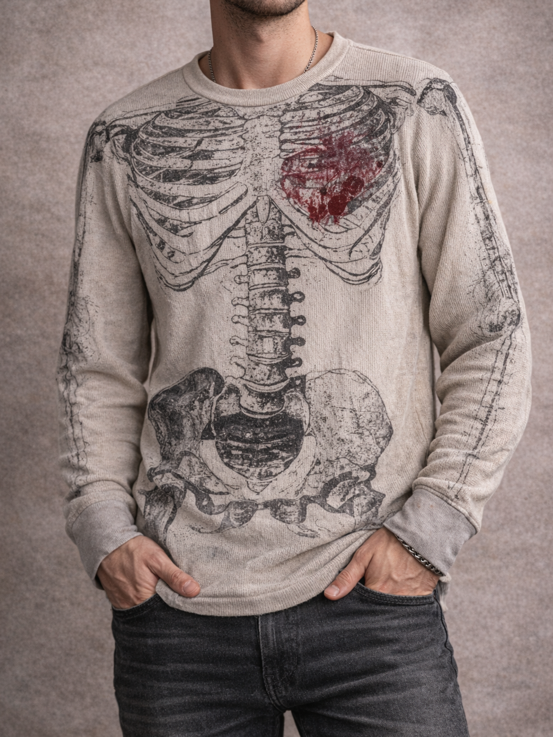 Skeleton Heart Long Sleeve