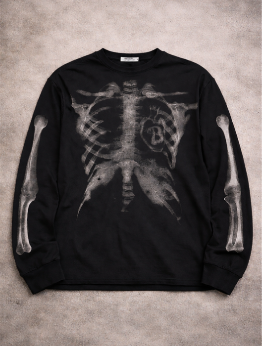 Black Skeleton Long Sleeve