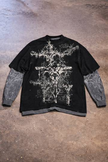 Unisex Skull Print Long Sleeve